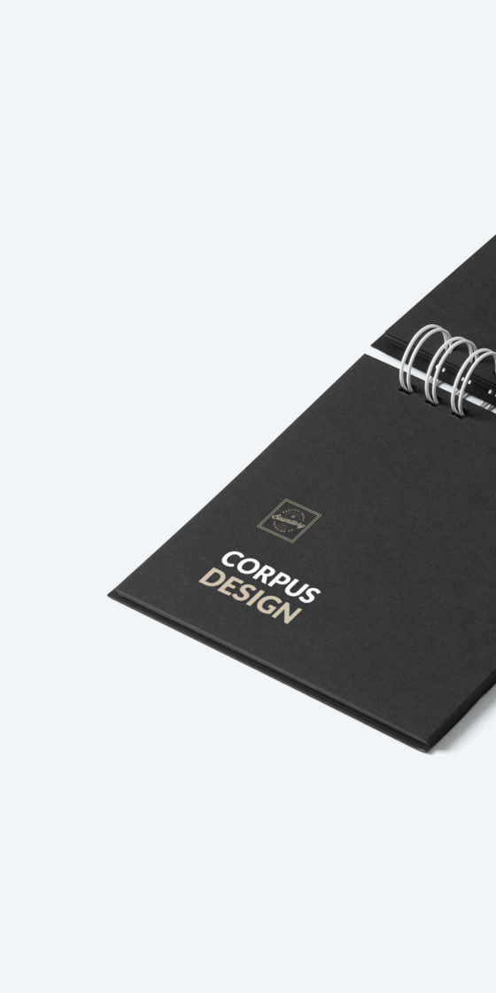 Dagsplanerare för identitesdesign.