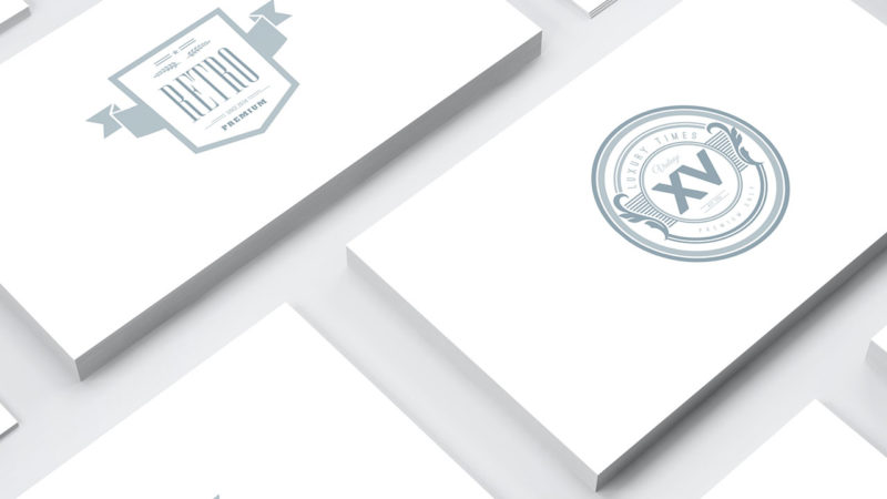 visitkort med flera olika designförslag