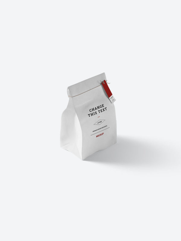 Designförslag för produkt. Påse.